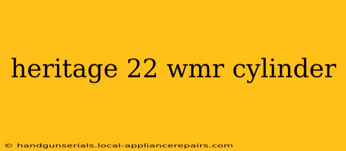 heritage 22 wmr cylinder