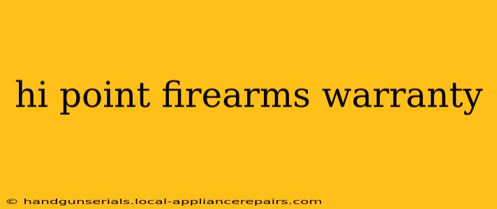 hi point firearms warranty