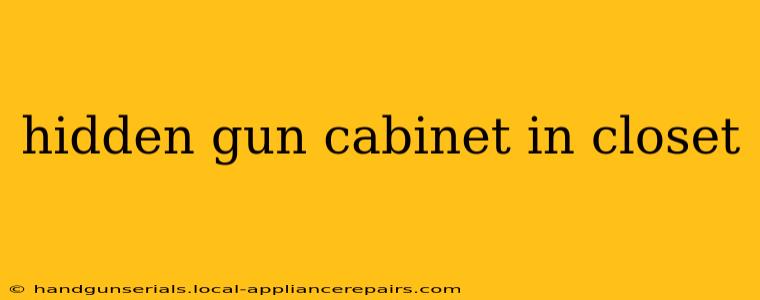 hidden gun cabinet in closet