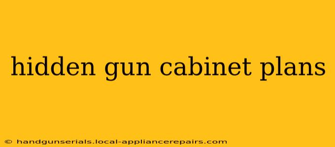 hidden gun cabinet plans