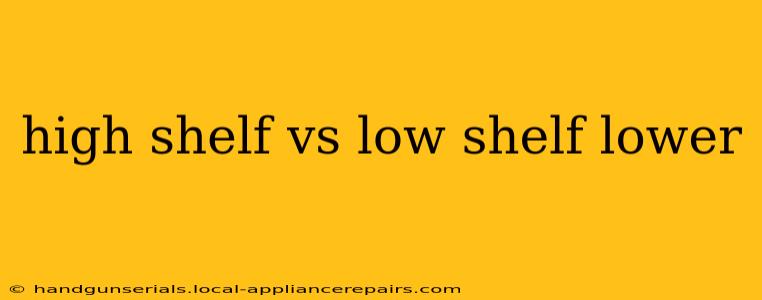 high shelf vs low shelf lower