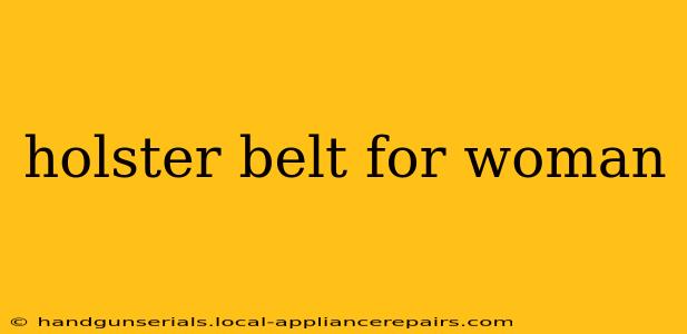 holster belt for woman