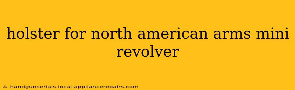 holster for north american arms mini revolver