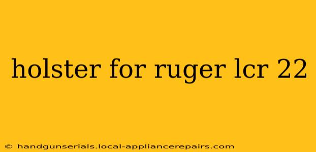 holster for ruger lcr 22