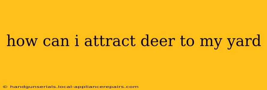 how can i attract deer to my yard