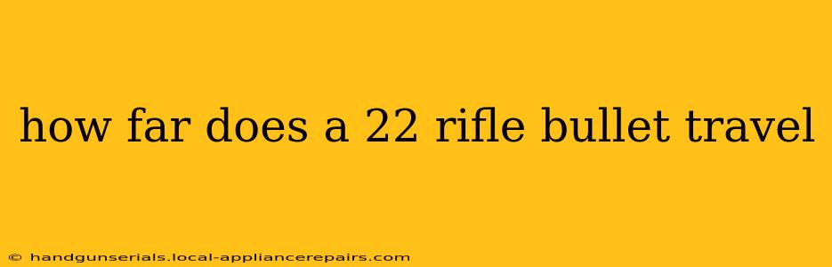 how far does a 22 rifle bullet travel