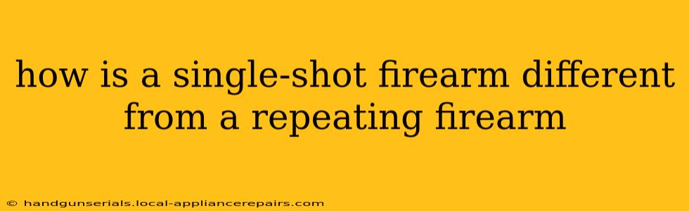 how is a single-shot firearm different from a repeating firearm