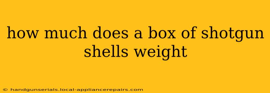 how much does a box of shotgun shells weight