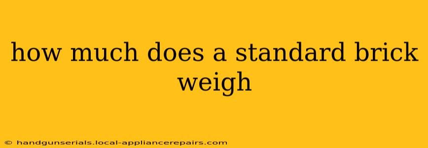 how much does a standard brick weigh