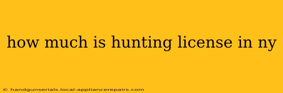 how much is hunting license in ny