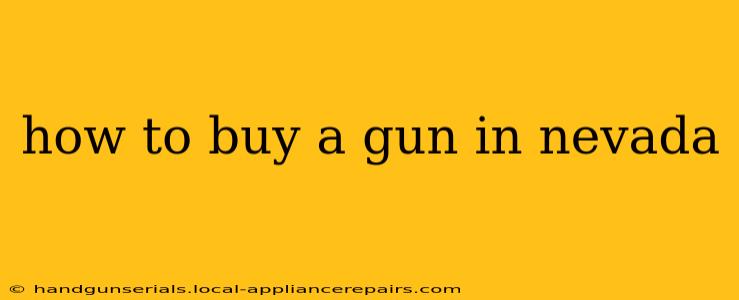 how to buy a gun in nevada