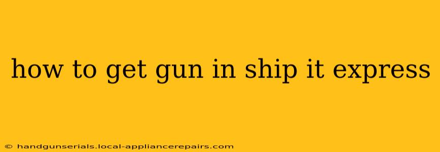 how to get gun in ship it express