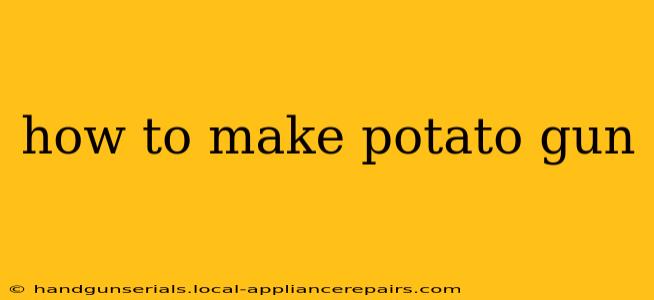 how to make potato gun