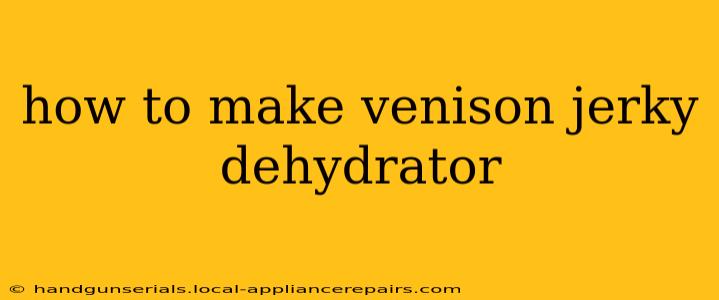 how to make venison jerky dehydrator