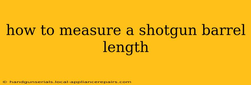 how to measure a shotgun barrel length