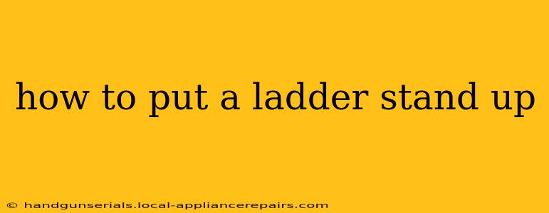 how to put a ladder stand up