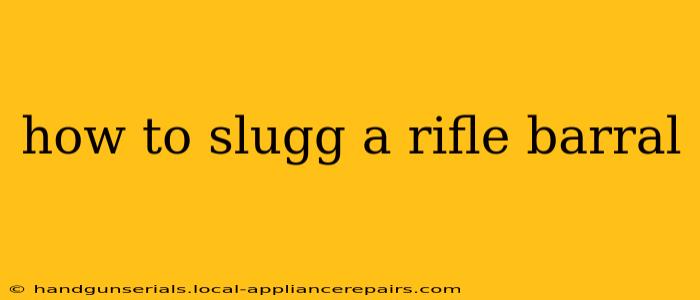 how to slugg a rifle barral