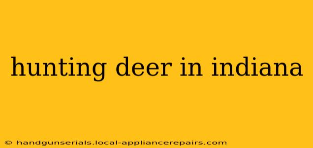 hunting deer in indiana