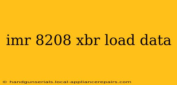 imr 8208 xbr load data