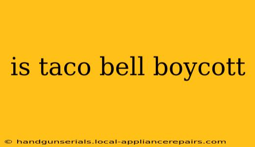 is taco bell boycott