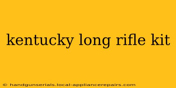 kentucky long rifle kit