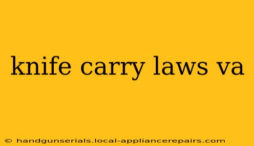 knife carry laws va