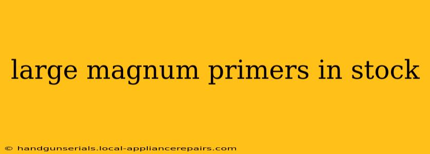 large magnum primers in stock