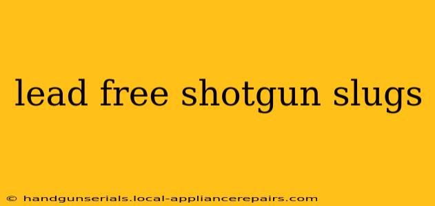 lead free shotgun slugs