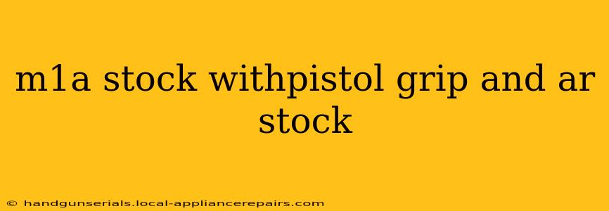 m1a stock withpistol grip and ar stock