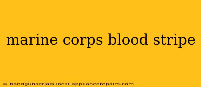 marine corps blood stripe