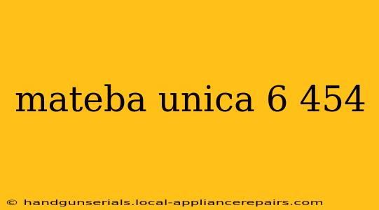 mateba unica 6 454