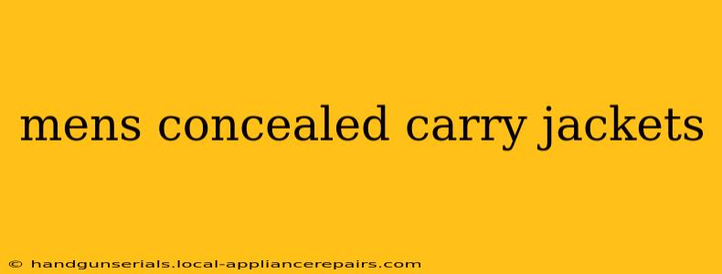 mens concealed carry jackets