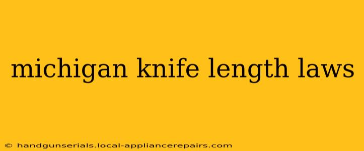 michigan knife length laws