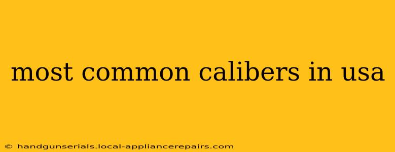 most common calibers in usa