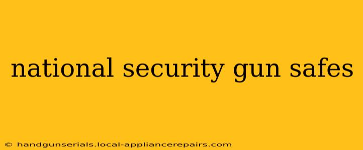 national security gun safes