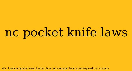 nc pocket knife laws