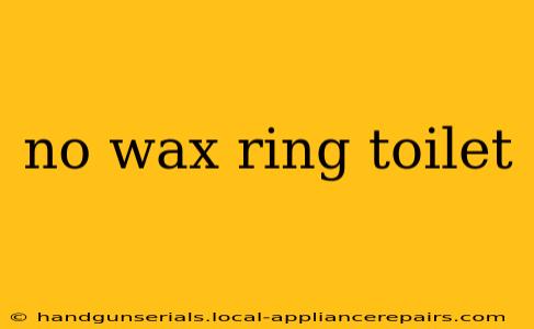 no wax ring toilet