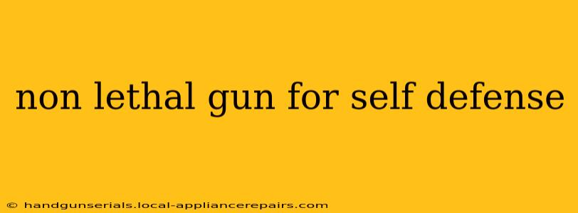 non lethal gun for self defense