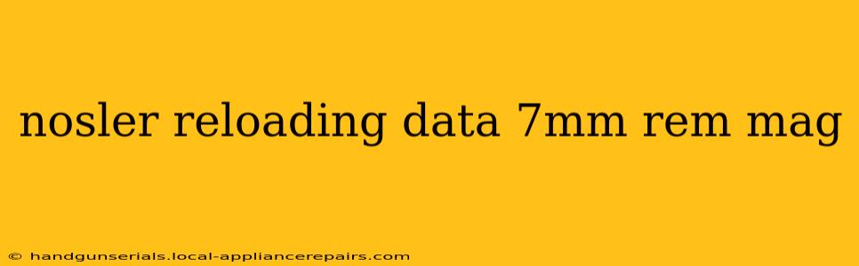 nosler reloading data 7mm rem mag