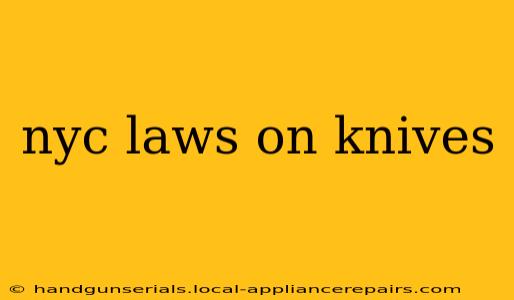 nyc laws on knives