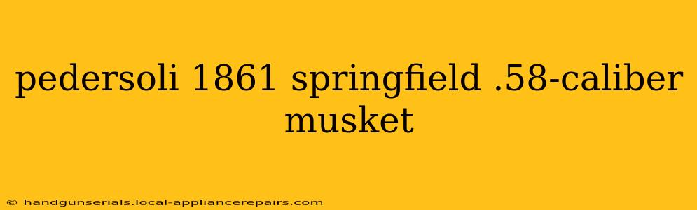 pedersoli 1861 springfield .58-caliber musket