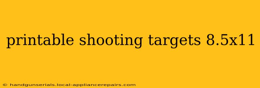 printable shooting targets 8.5x11