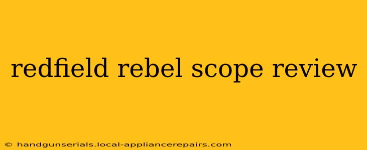 redfield rebel scope review