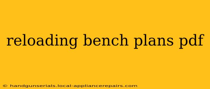 reloading bench plans pdf