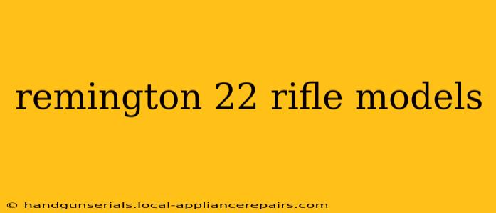 remington 22 rifle models