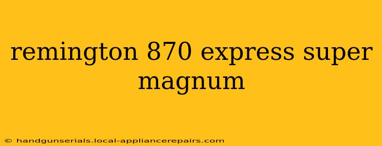 remington 870 express super magnum