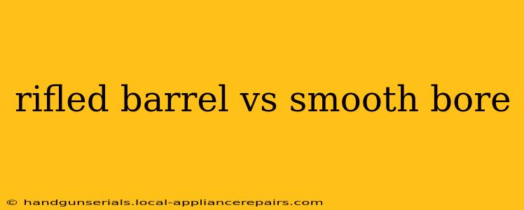 rifled barrel vs smooth bore