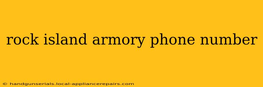 rock island armory phone number