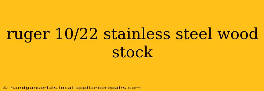 ruger 10/22 stainless steel wood stock