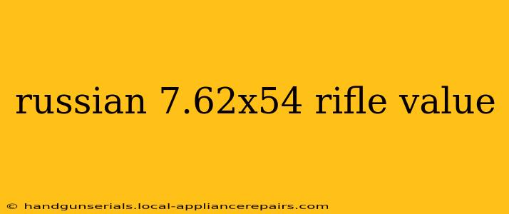 russian 7.62x54 rifle value